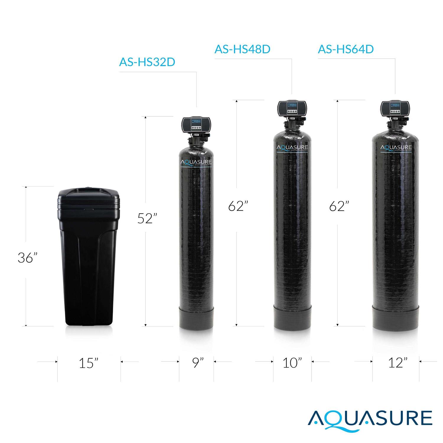 Aquasure Harmony Series Whole House Water Softener With High Tools