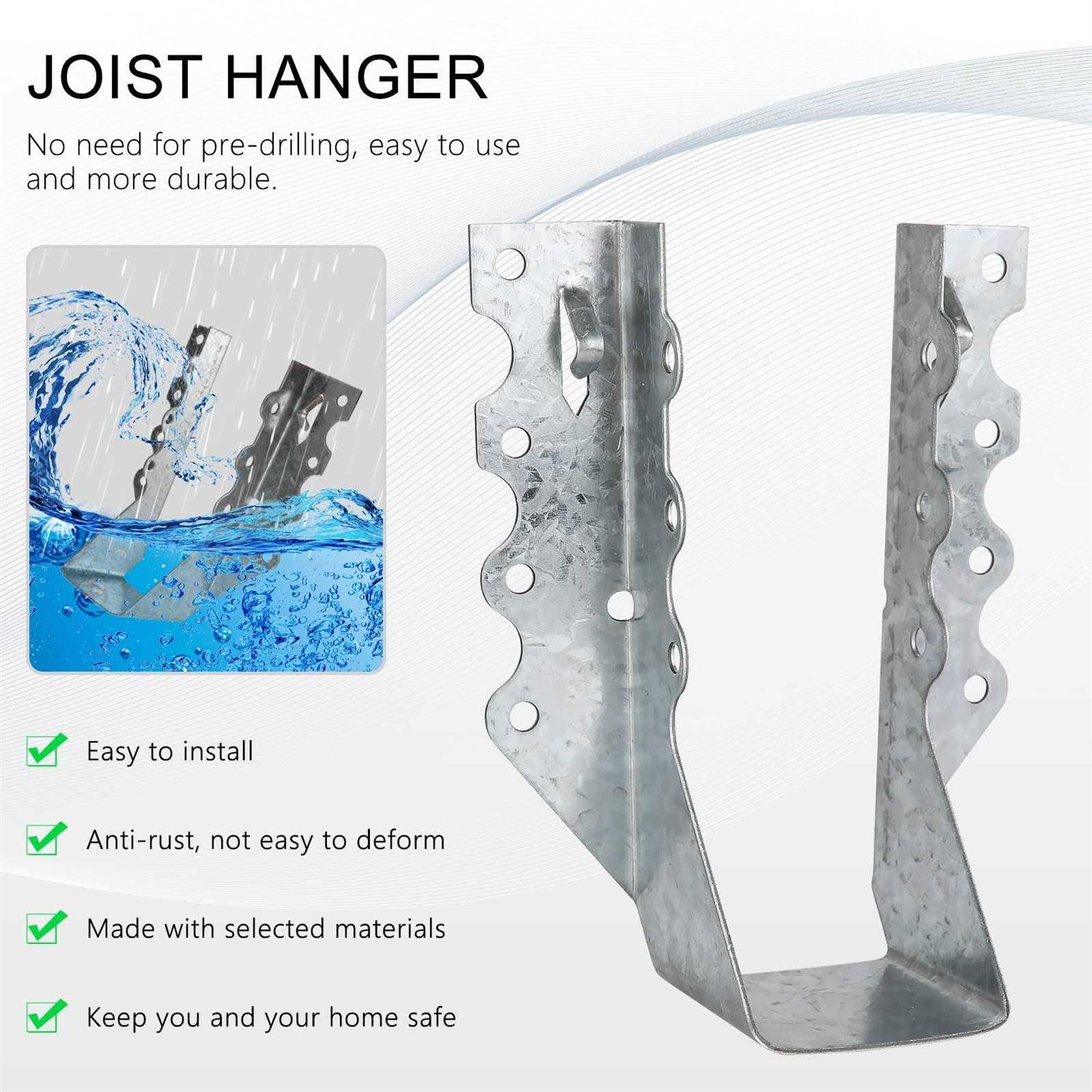 Lukloy 2x6 Joist Hanger 20 Gauge Galvanizing Face Mount Joist Hangers