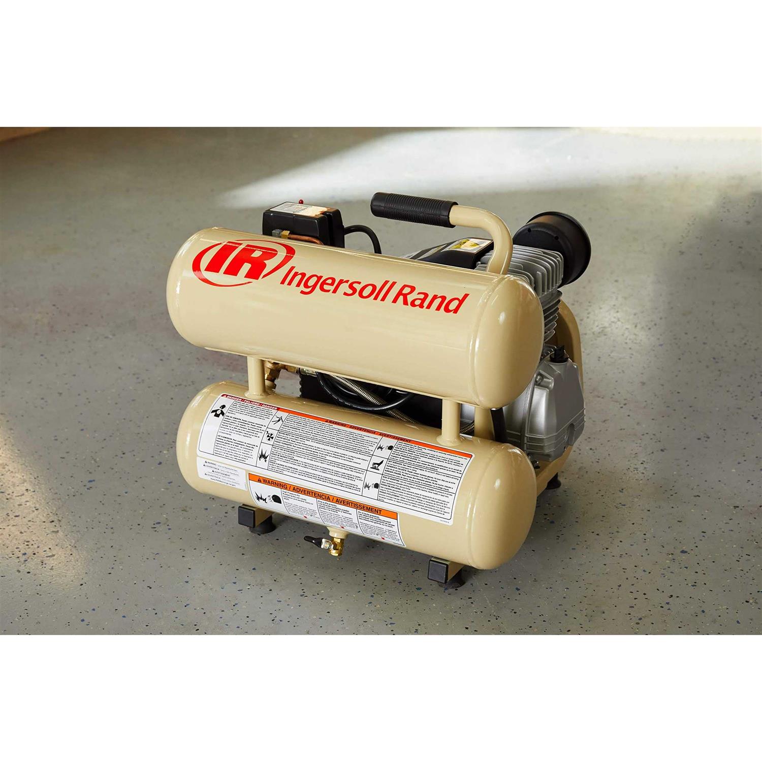 Ingersoll Rand P1IU-A9 Portable Twin Stack Air Compressor - Tools ...