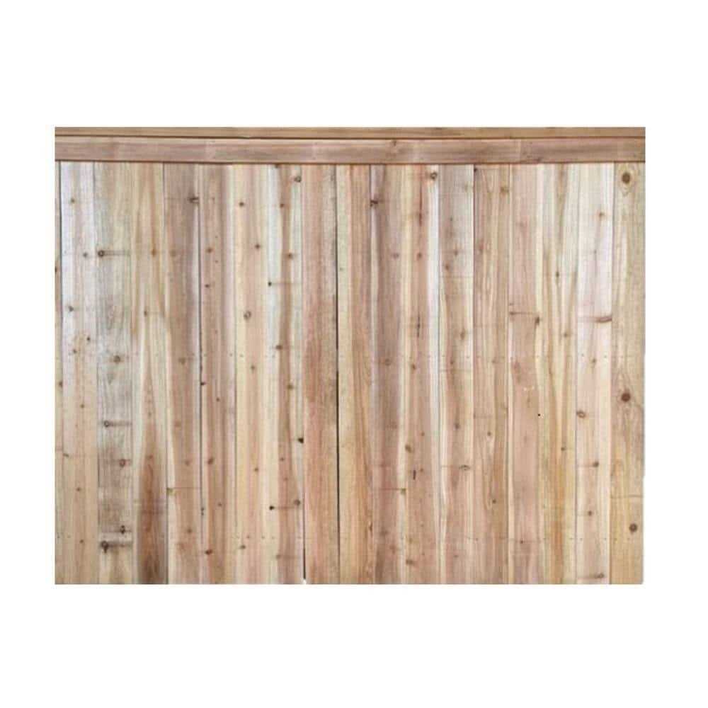 Lowe's 6-ft x 8-ft Cedar Square-top Fence Panel 73098 - Tools ...