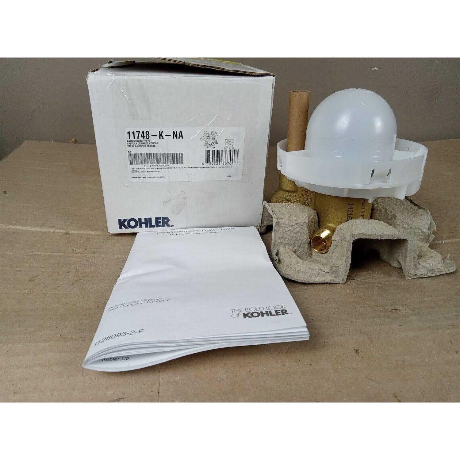 Kohler K Ks Na Rite Temp Pressure Balancing Valve With Push Button Diverter And